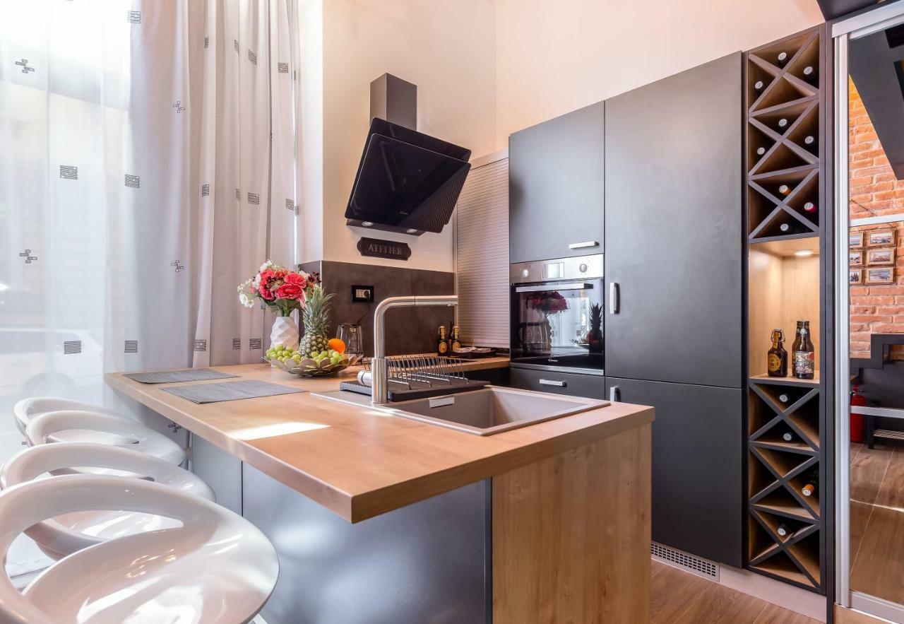 Studio apartment Atelier Fiume Esterno foto